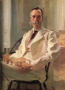 Cecilia Beaux Man with a Cat oil